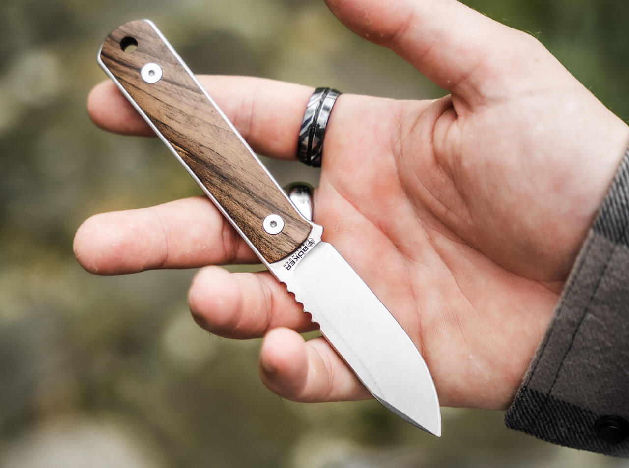 Couteau fixe BFF Packlite Walnut - Boker