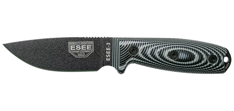 Couteau à lame fixe ESEE-3 - ESEE-T.A DEFENSE