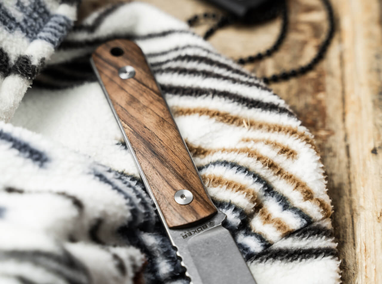 Couteau fixe BFF Packlite Walnut - Boker