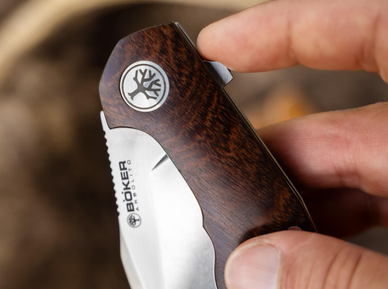 Couteau pliant Heroína Wood - Boker-T.A DEFENSE