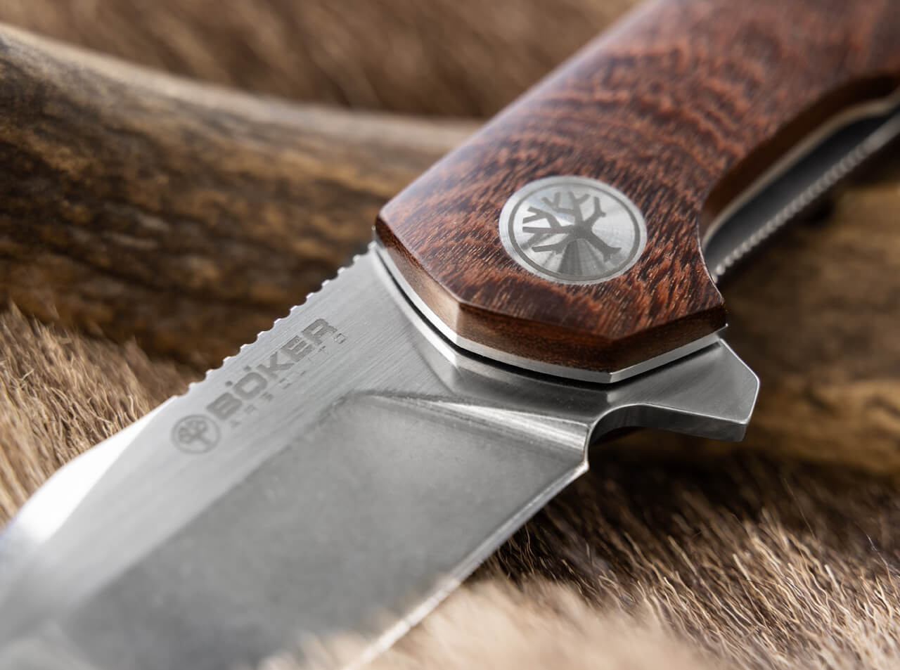 Couteau pliant Heroína Wood - Boker-T.A DEFENSE