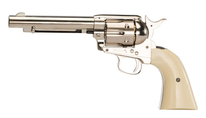 Revolver CO2 Simple Action Army 45 nickelé BB's cal. 4,5 mm - Colt-T.A DEFENSE