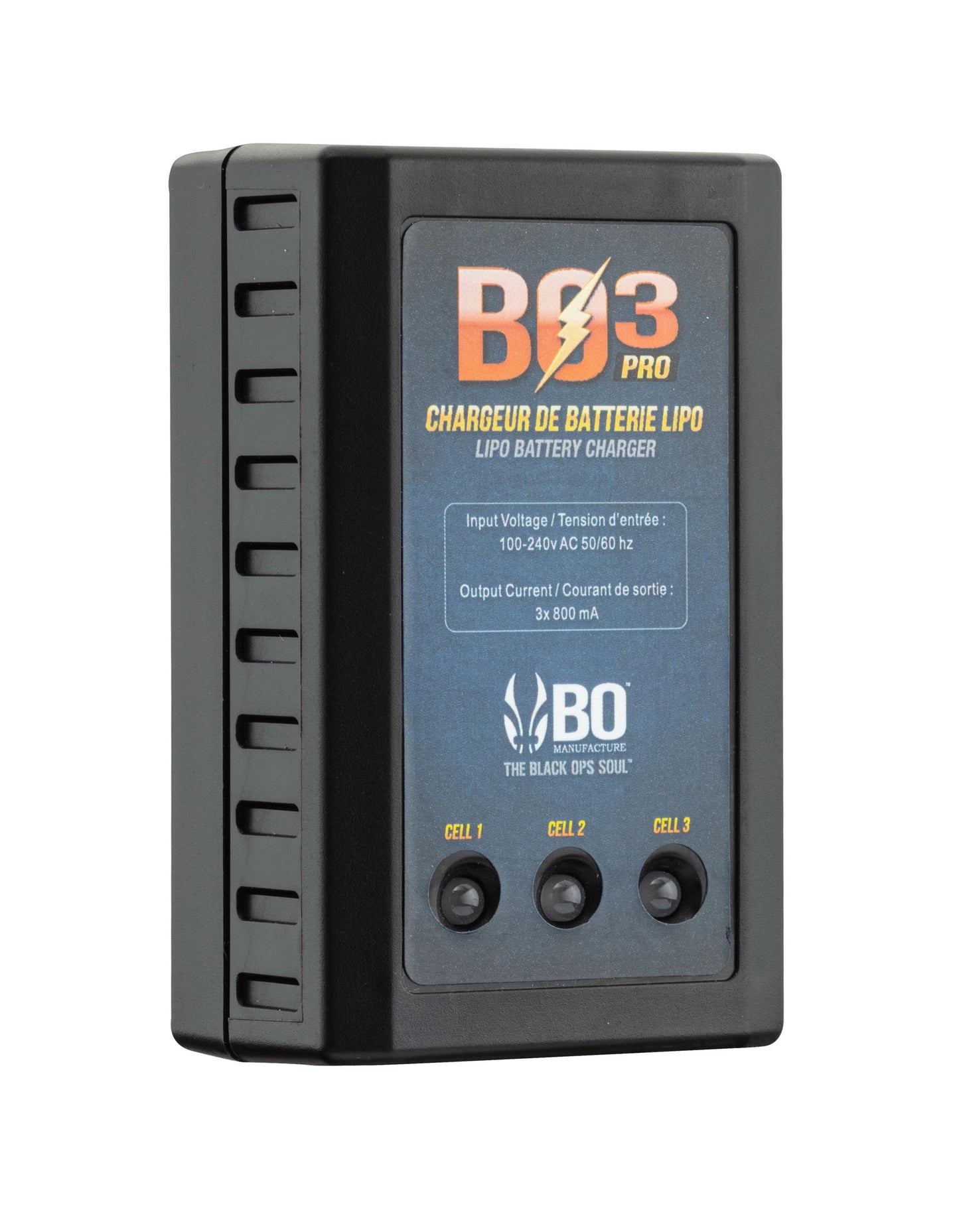 Chargeur de batterie BO3 LIPO 7,4V ET 11,1V - BO-T.A DEFENSE