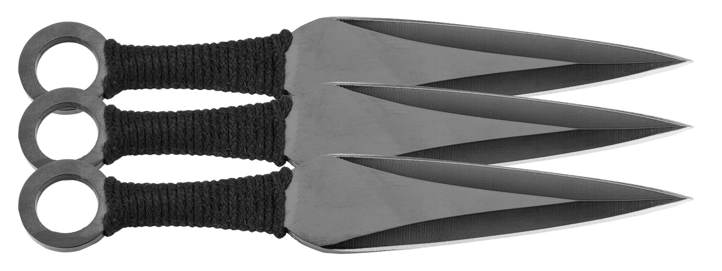 Lot de 3 Kunai de 15 cm Dark Ninja-T.A DEFENSE